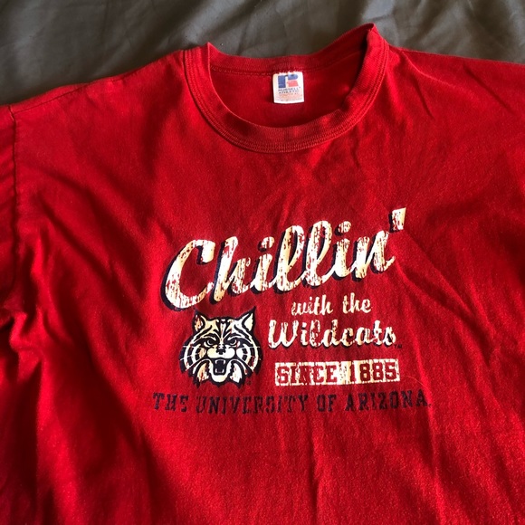 Red University of Arizona Short Sleeve Youth XL - Picture 3 of 6